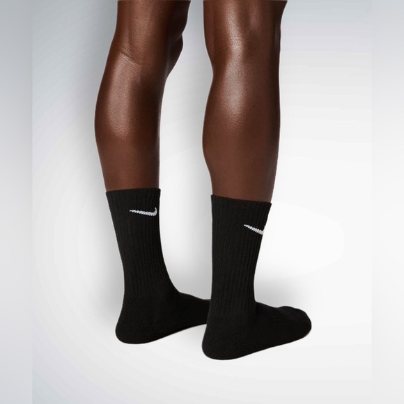 NWT Nike Unisex Crew Socks Color Black 6 Pair - Picture 4 of 8